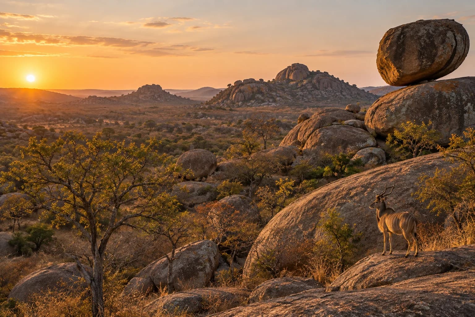 AI-generated destination illustration: zimbabwe country
