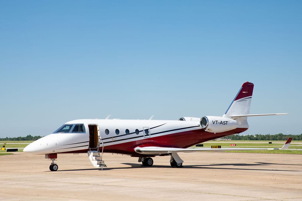 Safari Crafters private aircraft prepared for a remote safari journey